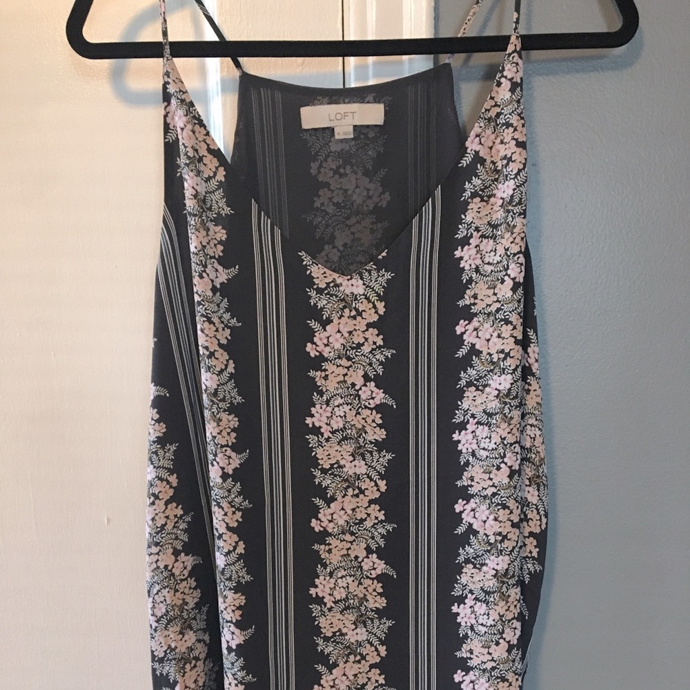 Printed Camisole with pink and nude flowers